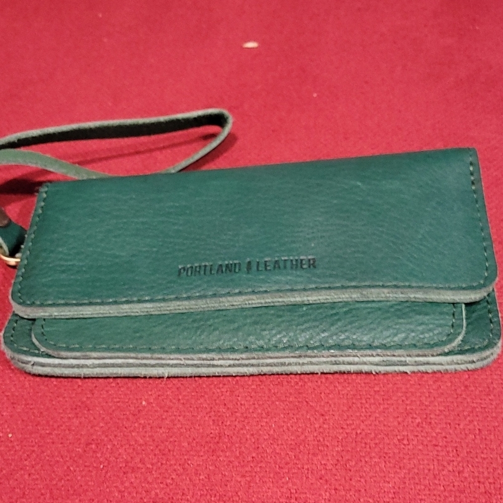 Portland Leather Green Wallet
